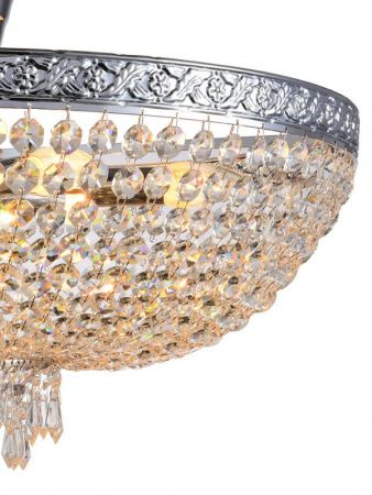 Люстра на штанге Natali Kovaltseva Barocco (Бароццо) BAROCCO 81404/8C CHROME