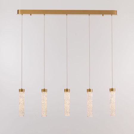 Светильник подвесной Delight Collection MD24030028-5B brass/clear