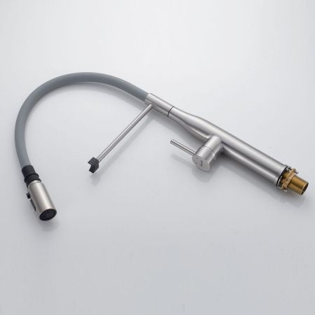 Смеситель для кухни Shevanik S123L-9 на мойку сатин