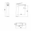 Смеситель для раковины LeMark Bronx LM3709BL на столешницу черный