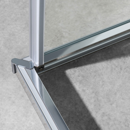 Душевой уголок Vincea Slim-U VSS-2SU900CL 90х90 стекло прозрачное профиль хром глянцевый без поддона