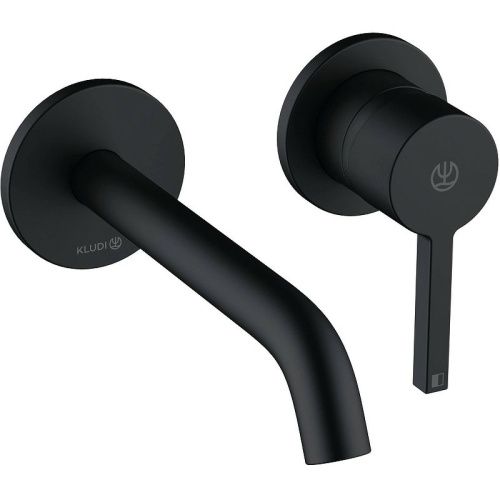 Смеситель для раковины Kludi Nova Fonte Pura 202443915 встраиваемый в стену черный