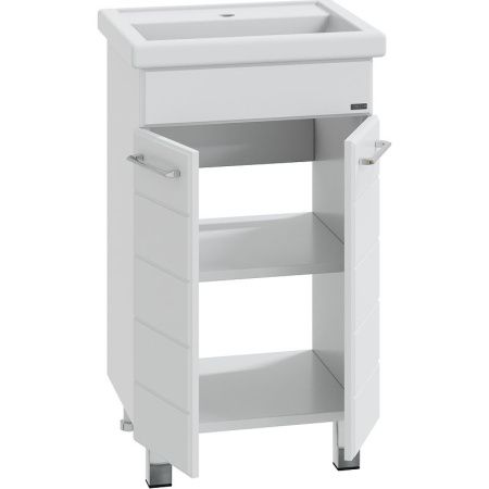 Тумба под раковину СанТа Омега 207001 50х40 подвесная цвет белый