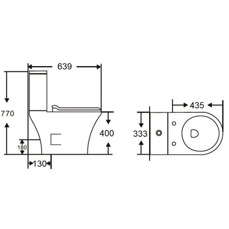Унитаз напольный с бачком Orange C01-000W белый с сиденьем микролифт душевой смыв