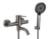 Смеситель для ванны и душа Fmark FS8206Q настенный графит