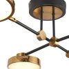 Люстра потолочная Natali Kovaltseva Loft Led (Лофт Лед) LED LAMPS 81102/4C BRASS BLACK