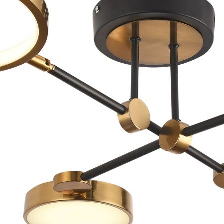 Люстра потолочная Natali Kovaltseva Loft Led (Лофт Лед) LED LAMPS 81102/4C BRASS BLACK