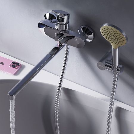 Смеситель для ванны и душа Am.Pm Like F8095000 настенный хром