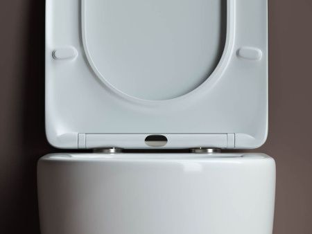 Унитаз подвесной Ceramica Nova MIA CN1805 белый с сиденьем микролифт безободковый душевой смыв