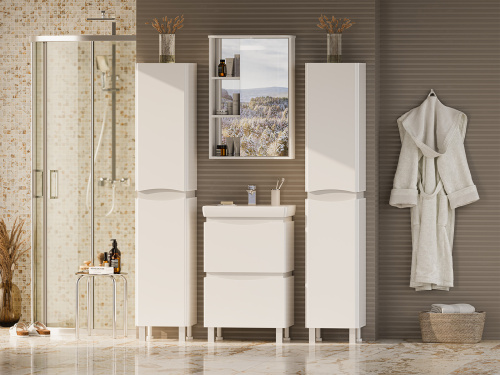 Зеркало-шкаф Misty Венера П-Внр04055-01СвП 55х25х80 подвесной - фото 5