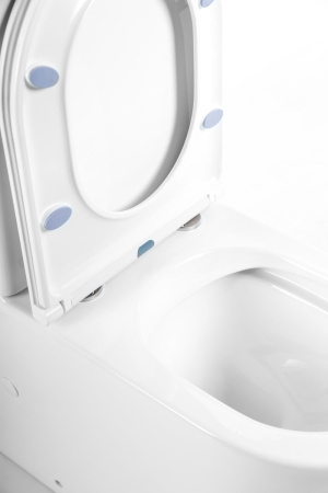 Унитаз напольный с бачком BelBagno FLAY-R BB2149CPR/BB870SC белый с сиденьем микролифт безободковый каскадный смыв