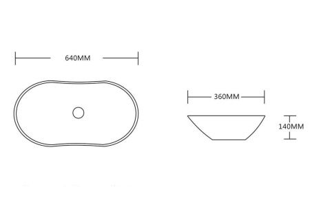 Раковина из сантехнического фарфора Cerutti SPA CR7031B 60х40 накладная цвет белый без отверстий под смеситель