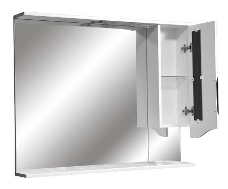 Зеркало-шкаф Stella Polar Сильва SP-00000207 100х80 подвесной цвет белый