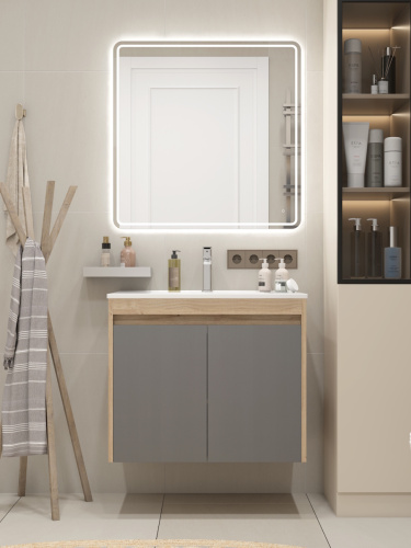 Тумба с раковиной Teymi Netta F15936 75х46х62 подвесная - фото 5