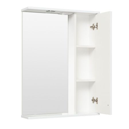 Зеркало-шкаф Runo МЕРИДА 00-00000740 60х80 подвесной цвет белый