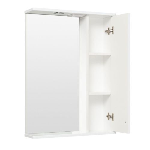 Зеркало-шкаф RUNO МЕРИДА 00-00000740 58х80 подвесной цвет белый - фото 2