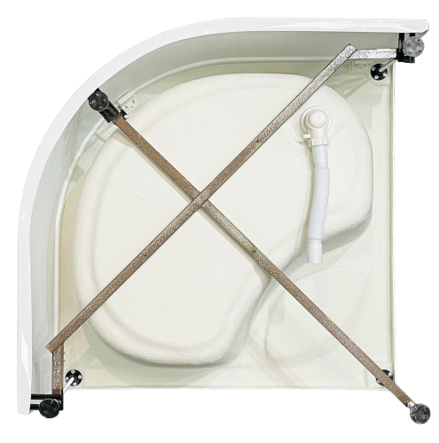Душевой поддон Royal Bath BK RB100BK 100х100 акрил белый - фото 3