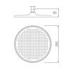 Верхний душ Splenka S451 S451.50.06 черный