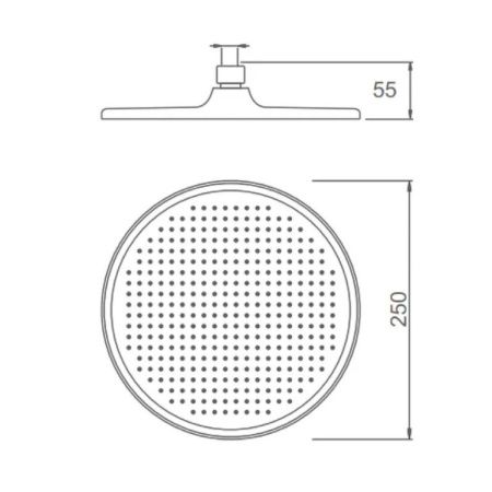 Верхний душ Splenka S451 S451.50.06 черный