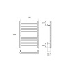 Полотенцесушитель Point Аврора PN10156S 53х60 водяной хром