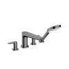 Смеситель Hansgrohe Talis E 71748340 на борт ванны вороненая сталь