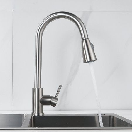 Смеситель для кухни Raffine F213L на мойку сатин