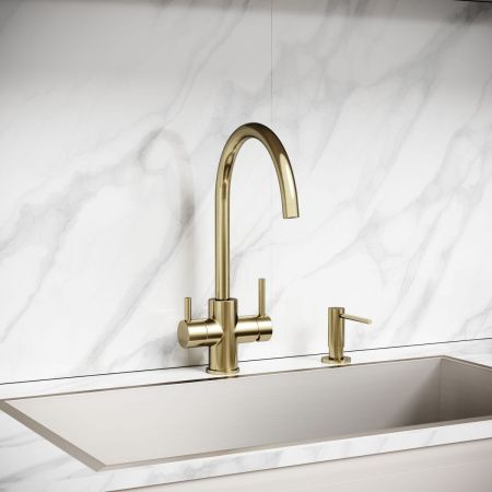 Смеситель для кухни Sancos Taper SC4012BG на мойку золото