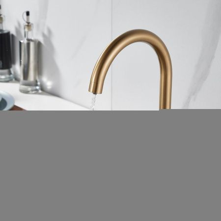 Смеситель для кухни Shevanik S128G на мойку золото