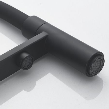 Смеситель для кухни Shevanik S178H на мойку черный