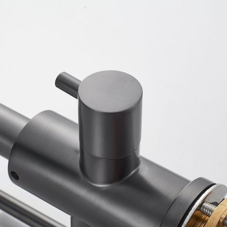 Смеситель для кухни Raffine F118T на мойку оружейная сталь