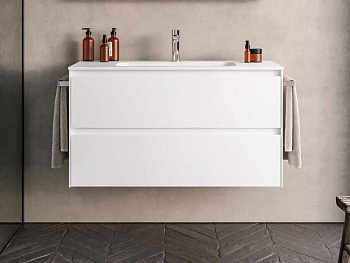 Тумба под раковину Berloni Bagno WAKBS2CKDIC 111 100х46х55 подвесная цвет белый