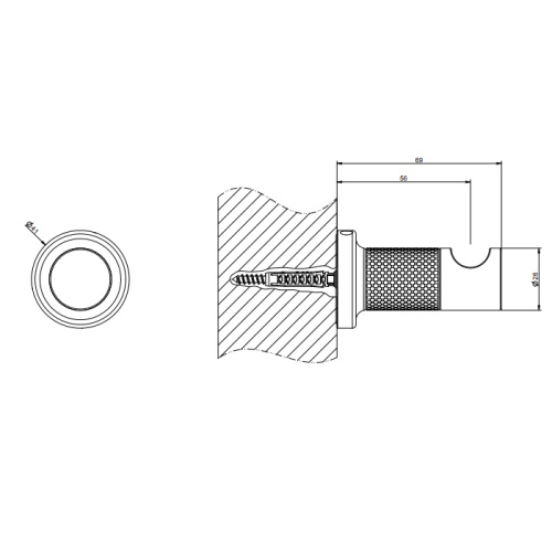 Крючок Gessi Inciso 58521#727 - фото 2