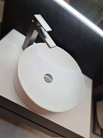 Смеситель для раковины AltroBagno Lamberto AltroBagnoLamberto010224GM на столешницу оружейная сталь