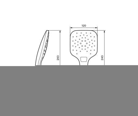 Душевая лейка Emmevi C02465/CR цвет хром