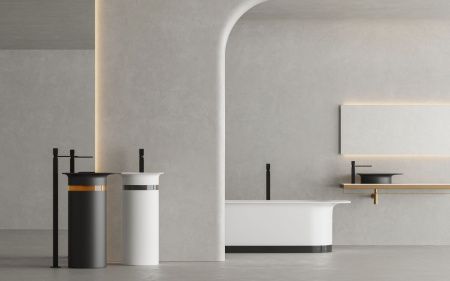 Раковина из искусственного камня S-Stone Salini Ninfea 130221MF 50х40 напольная цвет белый