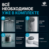 Душевая кабина Taliente TA-8080M 80х80 четверть круга с крышей ориентация универсальная