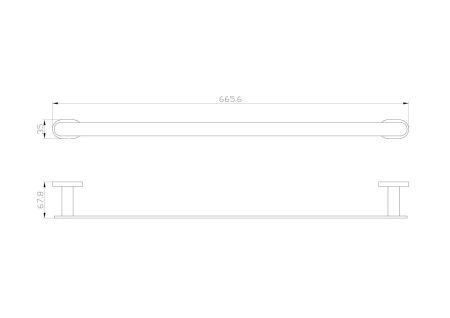 Полотенцедержатель Wonzon & Woghand First WW-8412-LG