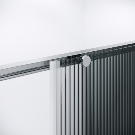 Душевой уголок Niagara Nova NG-4623-34 90х90 стекло рифленое профиль хром глянцевый без поддона