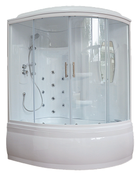 Душевой бокс Royal Bath ALP RB140ALP-T-L 140х95 асимметричная с крышей ориентация левая