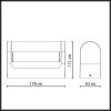 Уличный настенный светильник Odeon Light Twinset (Твинсет) 7117/12WL
