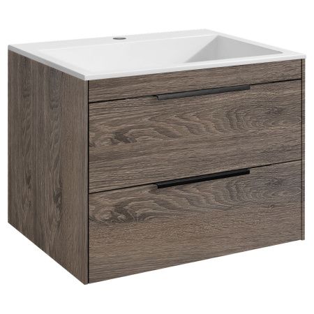 Тумба под раковину Vincea Chiara 2D VMC-2C2600RO 60х50 подвесная цвет коричневый