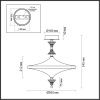 Люстра потолочная Odeon Light Ula (Ула) 5404/43CL