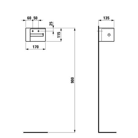 Бумагодержатель Laufen VAL 8.7228.0.000.000.1
