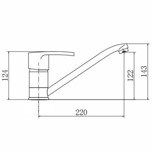 Смеситель для кухни Fashun A4265 на мойку хром - фото 3
