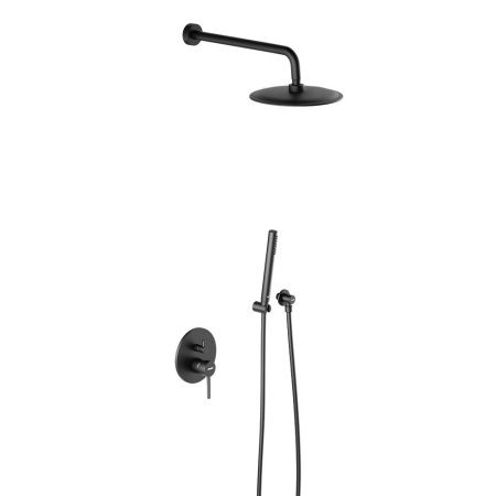 Душевая система Damixa Scandinavian Pure 936520300 встраиваемая в стену цвет черный