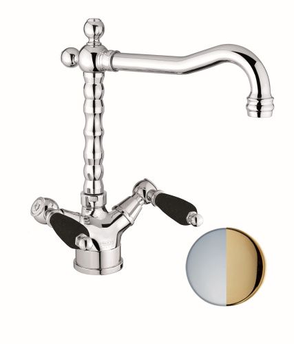 Смеситель для кухни Fiore 22CO0625 на мойку хром/золото - фото 2