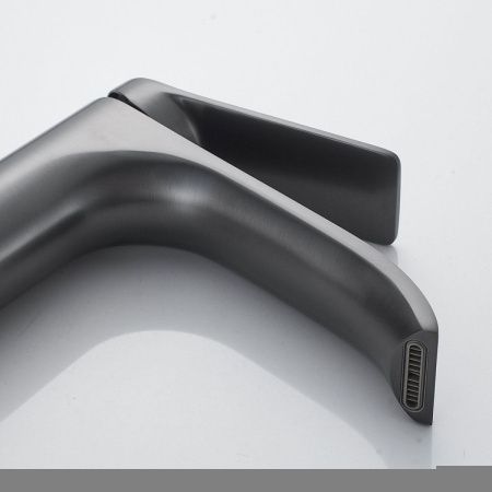 Смеситель Shevanik S4101T на раковину оружейная сталь