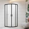Душевой уголок RGW 06095699-44 90х90 стекло текстурное профиль черный без поддона
