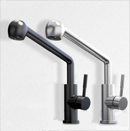 Смеситель для кухни Fashun A56009-7 на мойку черный