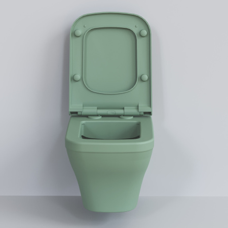 Чаша унитаза подвесная Ambassador Benefit 203T21001R цвет мятный матовый без сиденья